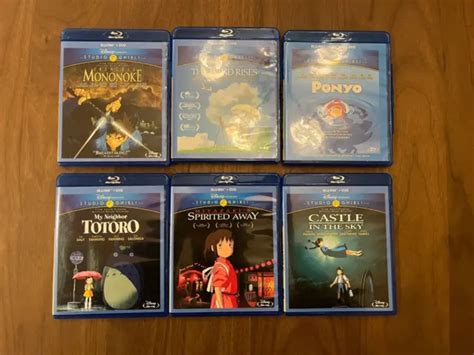 Studio Ghibli Blu Ray Dvd Lot Totoro Spirited Away Princess