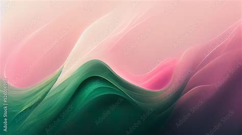 Green and pink pastel flowing abstract shapes. Creative smooth texture ...