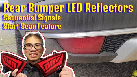 How To Install Rear Bumper Sequential Led Reflectors Youtube