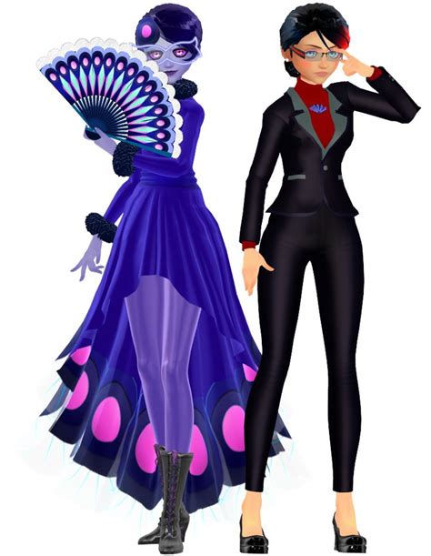 Mmd X Mlb Nathalie And Mayura By Cmmmd On Deviantart Miraculous Characters Peacock