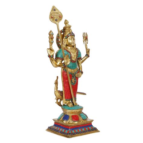 Buy Artvarko Brass Lord Murugan Kartikeya Murugana Kumaraswamy