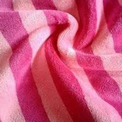 Embroidered Knitted Cotton Micro Polyester Velour Stripe Fabric