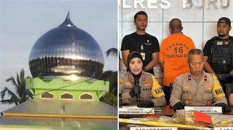 Kakek Di Maluku Curi Hiasan Kubah Masjid Berlapis Emas Senilai Rp