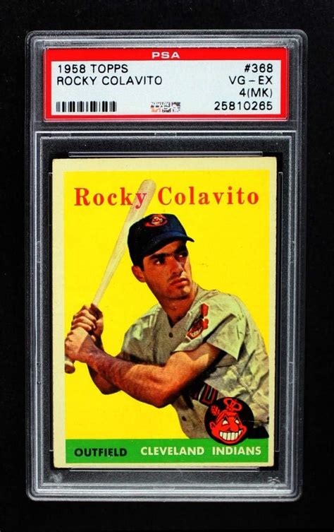 Amazon Topps Rocky Colavito Cleveland Indians Baseball