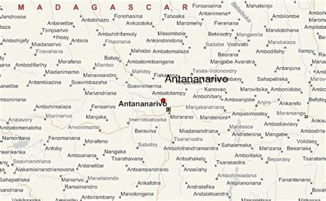 Antananarivo Madagascar Map