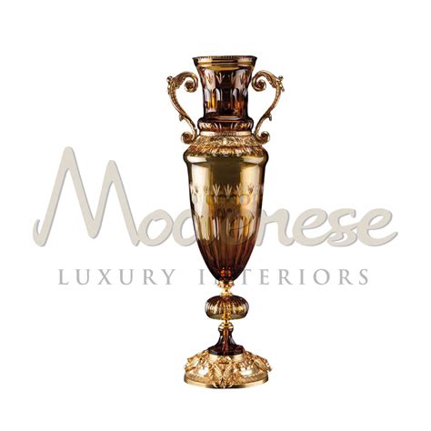 victorian tall glass vase modenese opulence