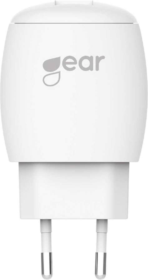 Gear 220V Laddare Med 3xUSB C 1xUSB A Vit Pris