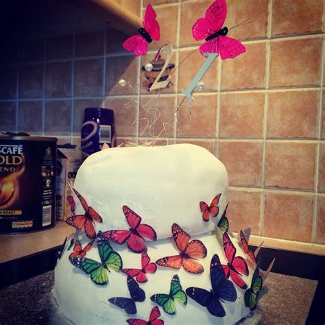 Butterfly birthday cake #21