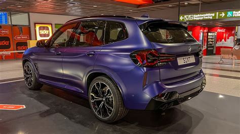 2022 BMW X3M Competition 510 Hp Frozen Marina Bay Blue Exterior