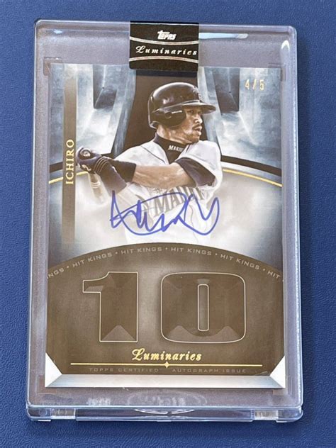 目立った傷や汚れなし2021 Topps Luminaries Ichiro Hit Kings Auto Mariners イチロー 直