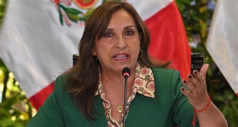 Presidenta De Perú Insiste Al Congreso En Adelantar Elecciones