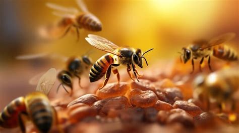 Premium AI Image | flying insects bee high definition photographic ...