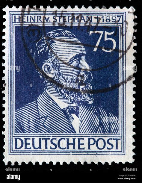 Heinrich Von Stephan First Postmaster General Of The German Empire