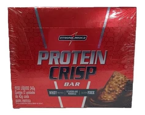 Barra De Proteína Protein Crisp Bar Integralmedica Cx C12 Mercadolivre