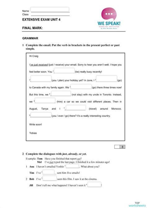 Adverbs Of Intensity Quantifiers With Verbs Interactive Worksheet Topworksheets