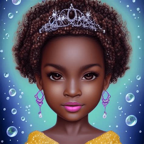 Beautiful K Dark Brown Skin Disney Princess Vector Creative Fabrica