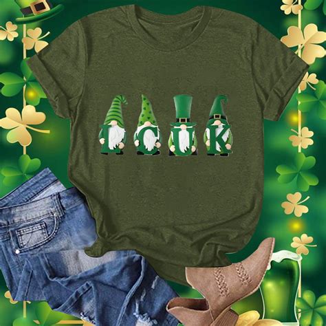 St Patricks Day T Shirts For Women Womens St Patricks Day Shirt Short