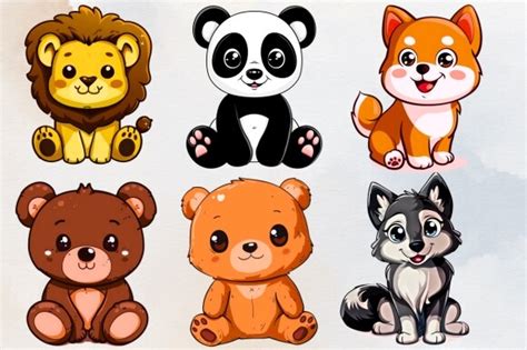 Kawaii Animals Clipart - Kawaii Clipart Graphic by millerleslies26 ...