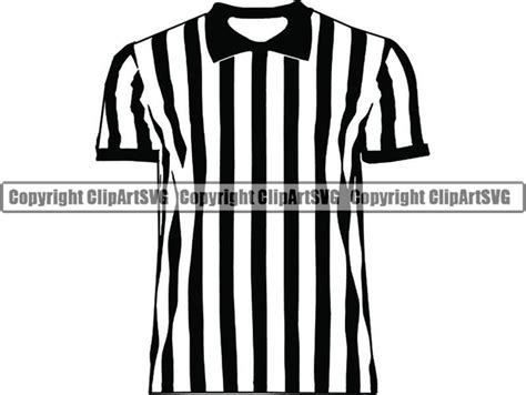 Referee Shirt 1 Official Jersey Uniform Pinstripes Outfit Sports