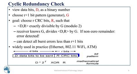 Cyclic Redundancy Check Approach For Error Detection Ppt