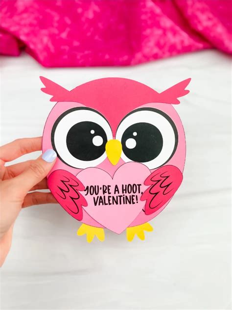 Valentine Owl Craft For Kids Free Template