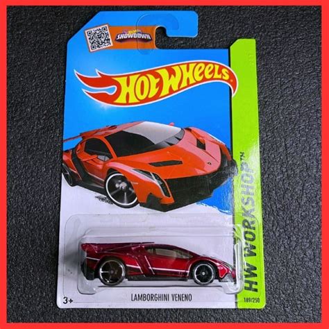 WM FREE Shipping Hot Wheels Lamborghini Veneno 2015 Metalflake Dark