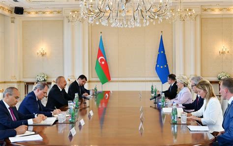 President Ilham Aliyev President Of The European Commission Hold