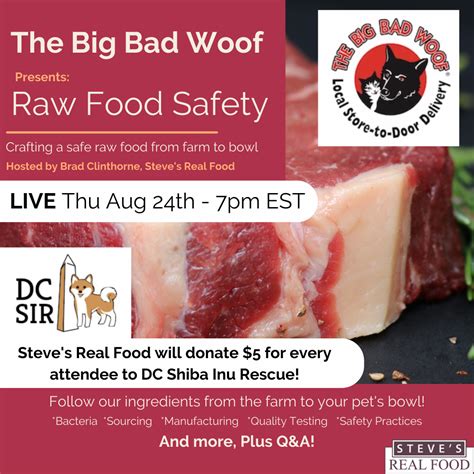 Free Webinar Raw Food Safety And Your Pets Main Street Takoma