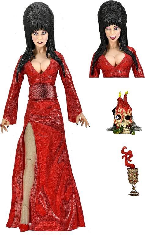 Neca Elvira Clothed Action Figure Red Fright And Boo