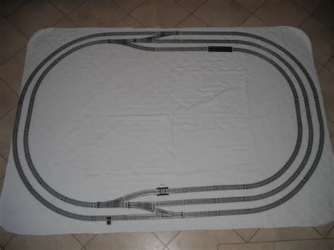 HORNBY OO GAUGE Nickel Silver Model Railway 3 Loop Track Layout With 6 ...