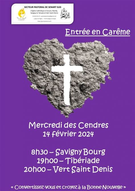 Mercredi Des Cendres Paroisse Catholique S Nart Sud