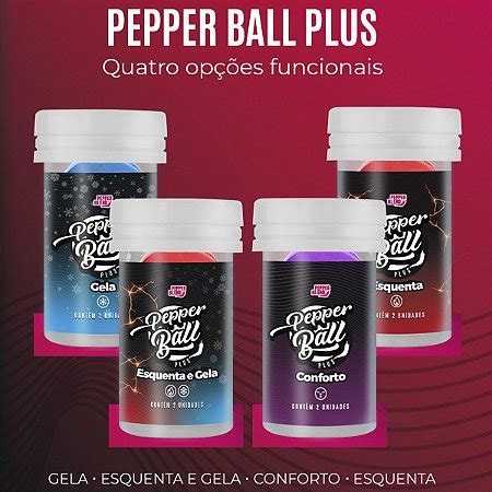 Pepper Ball Plus Esquenta Un Bolinha Explosiva Funcional Pepper Blend