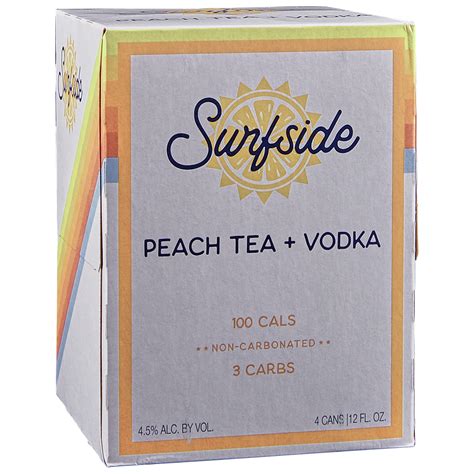 Surfside Vodka Peach Iced Tea Pk Oz Cans Applejack