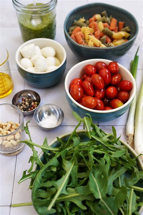 Italienischer Nudelsalat Mit Rucola Pesto Bttr