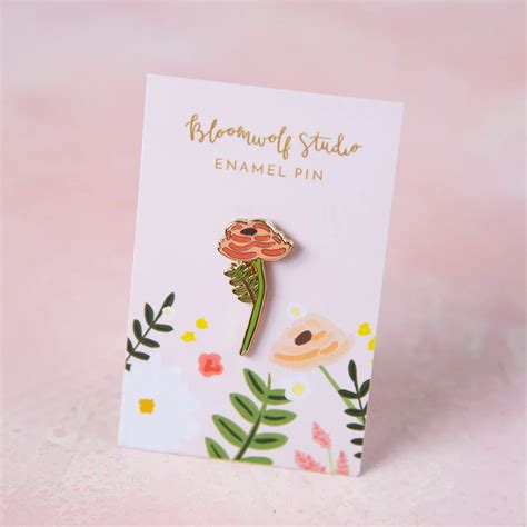 Bloomwolf Enamel Pin • Bella Rosa Market