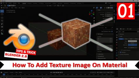 Blender How To Add Texture Image On Material Object Youtube