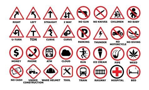 set of sign information symbol jonit safety in vector eps10 2231504 Vector Art at Vecteezy