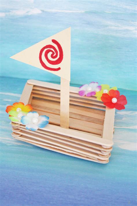 Learn How To Make A Wonderful Moana Canoe Craft Catch My Party