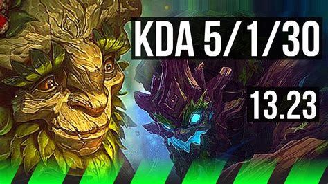 IVERN Vs MAOKAI JNG 5 1 30 74 Winrate KR Diamond 13 23 YouTube