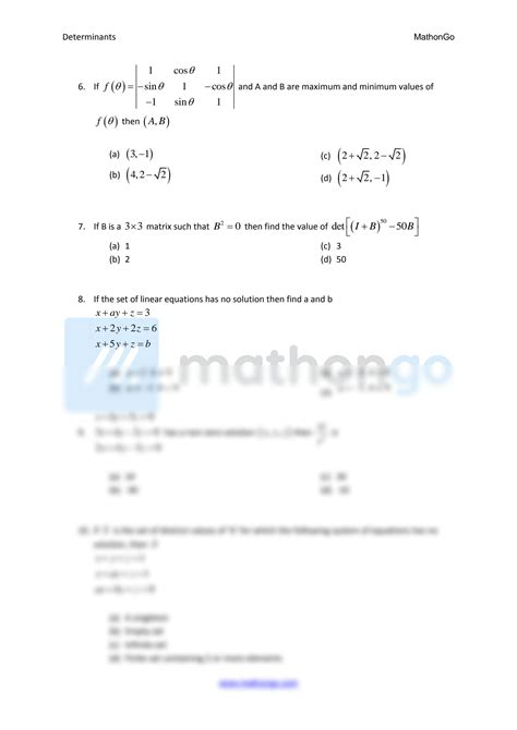 Solution Determinants Class Questions Studypool