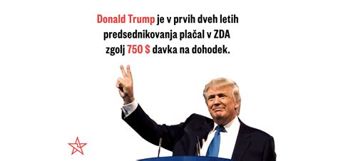 Donald Trump Plačuje Manj Davkov Od Tebe Levica