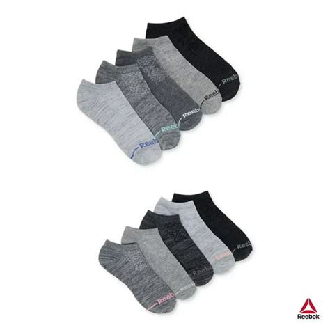 Reebok Womens Performance Lightweight Low Cut Socks 10 Pack