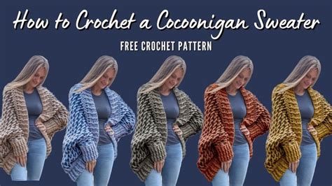 Crochet Cocoon Sweater Free Pattern In Crochet Cocoon Cocoon