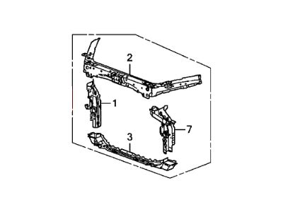 60400 TA5 A00ZZ Genuine Honda Bulkhead Front