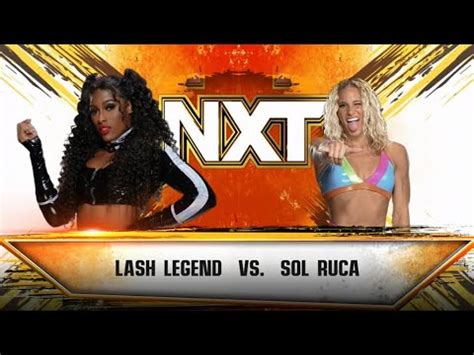 WWE 2K23 LASH LEGEND VS SOL RUCA NXT YouTube