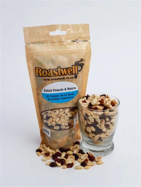 Salted Peanuts And Raisins Roastwell