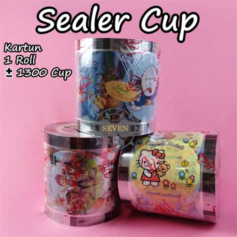 Jual Plastik Lid Sealer Cup Kartun Cup Seal Cup Tutup Gelas