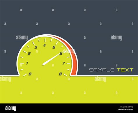 Advertising Background Design For Races With Rev Counter Stock Photo