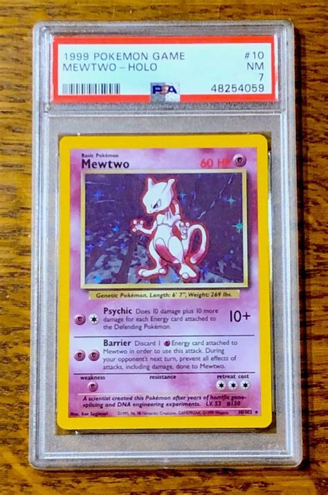 Secure Payment Guaranteed Pok Mon Mewtwo Holo Base Set Unlimited