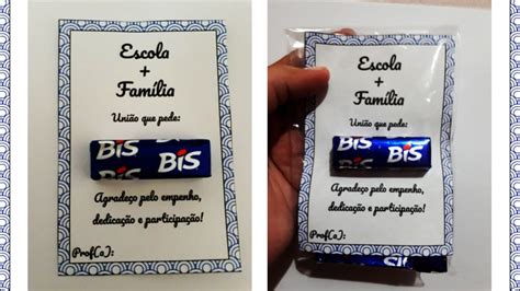 Reunião de Pais lembrancinha Bis